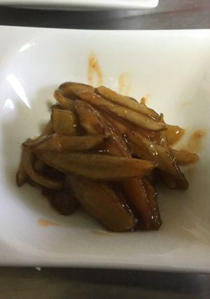 ヤンニョムごぼう-レシピのメイン写真