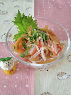 ♡味付けメンマとカニカマのおつまみ♡-レシピのメイン写真