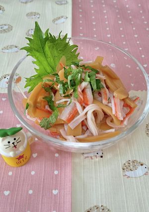 ♡味付けメンマとカニカマのおつまみ♡-レシピのメイン写真