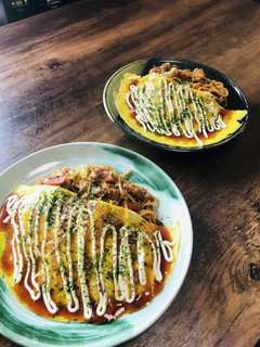 薄焼き卵で焼きそばが豪華に!オムそば♪-レシピのメイン写真