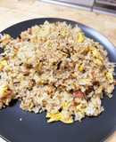 簡単☆白だしで味付け☆ごま昆布の玉子炒飯