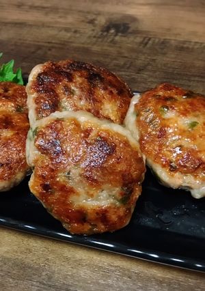 豚こまで♡柔らか豚こま大葉のハンバーグ♫-レシピのメイン写真