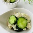 *簡単一品*蛇腹キュウリとササミの梅風味