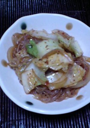 ご飯がすすむ♪白菜のチャプチェ-レシピのメイン写真