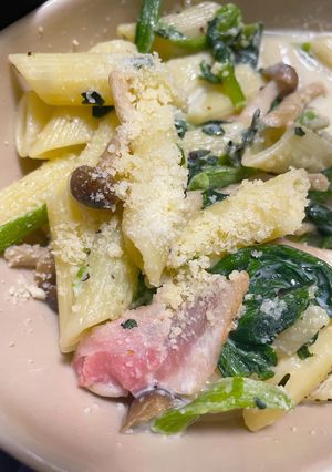 ずぼらクリームパスタ(ペンネ)-レシピのメイン写真
