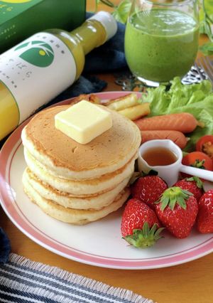 HMで簡単☆じゃばら果汁入りパンケーキ。-レシピのメイン写真