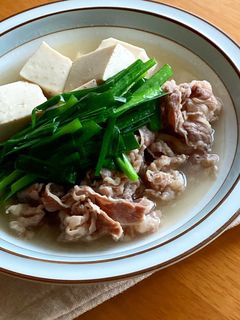 *楽早!甘くない!牛肉と豆腐の塩煮*-レシピのメイン写真