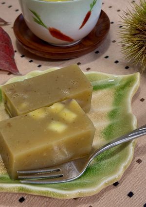 焼栗ペーストで作る！つるんと癒しの♡栗羊羹♪-レシピのメイン写真