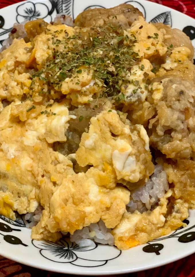 唐揚げの卵とじ丼-レシピのメイン写真