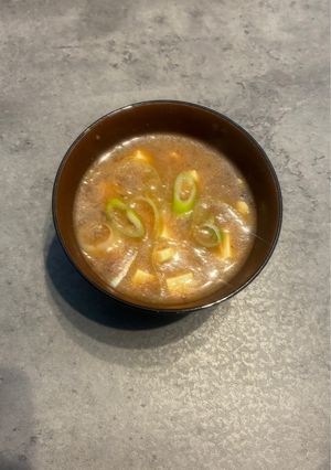 秋を味わうなめこのデュクセル味噌汁-レシピのメイン写真