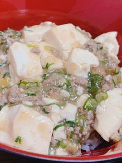 辛くない麻婆豆腐丼-レシピのメイン写真