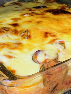 ナスと鯖缶のトマトソースでポテトグラタン-レシピのメイン写真