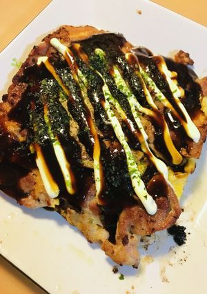 四角いお好み焼き●米粉の豚玉焼き-レシピのメイン写真