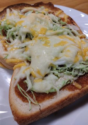 焼肉タレのピザトースト-レシピのメイン写真