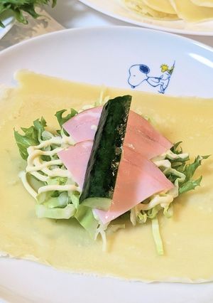クレープ生地で、クレープサラダ-レシピのメイン写真