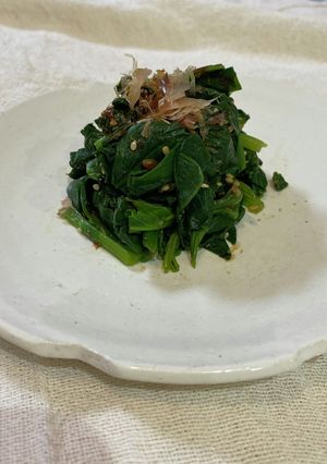 シンプル！醤油糀でほうれん草の和え物-レシピのメイン写真