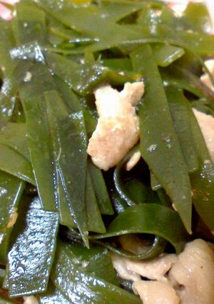 食感萌えの豚わかめ-レシピのメイン写真