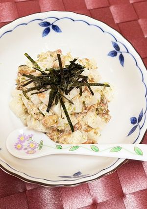 コロコロ大根と納豆梅マヨ和え-レシピのメイン写真