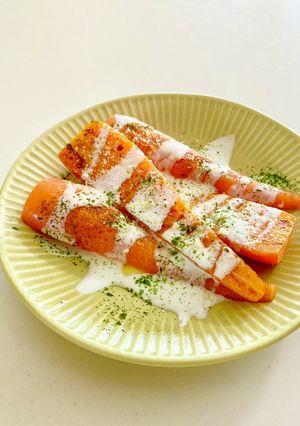 にんじんステーキのヨーグルトソースがけ-レシピのメイン写真