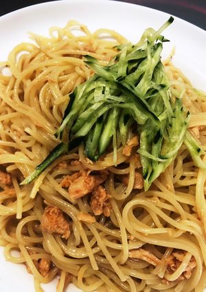 ワンパンで簡単！つなつなめんたいパスタ-レシピのメイン写真