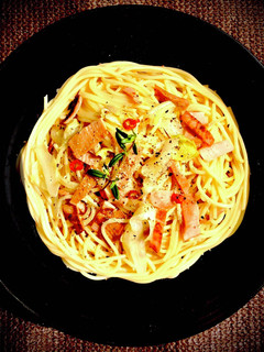 カリカリ魚肉ソーセージ&キャベツのパスタ-レシピのメイン写真