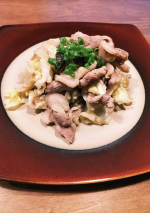 豚キャベきのこの生姜焼き風もろみ炒め-レシピのメイン写真