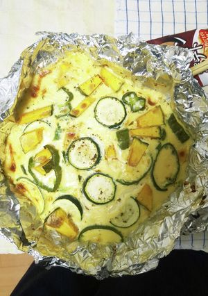クラッカーで作る生地のキッシュ-レシピのメイン写真