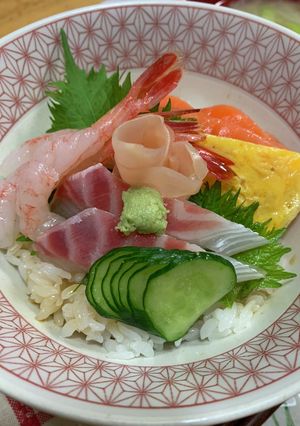 ぷりぷり海鮮丼〜♪-レシピのメイン写真