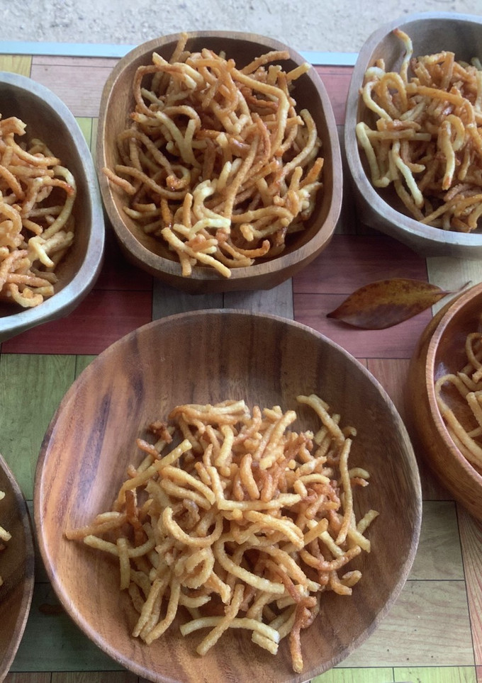 うどん麺で２種類の簡単かりんとう-レシピのメイン写真