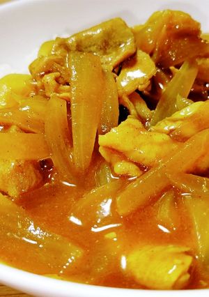 綾ポークで玉ねぎカレー。-レシピのメイン写真