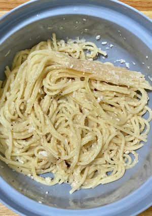 レンジ・蟹のレモンバターパスタ-レシピのメイン写真