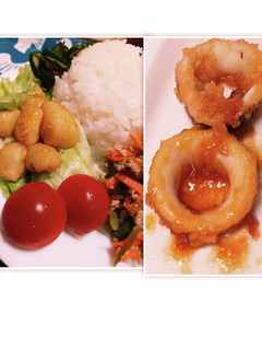 給食のイカのレモンじょうゆ(アレンジ)-レシピのメイン写真