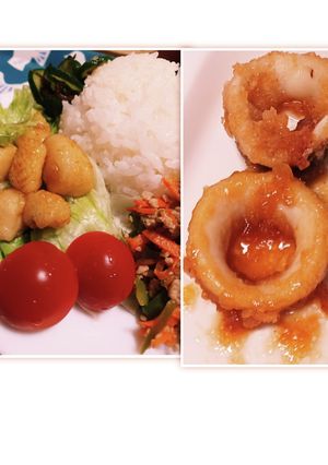給食のイカのレモンじょうゆ(アレンジ)-レシピのメイン写真
