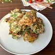 米粉で作る☆春菊のカリッカリお焼き