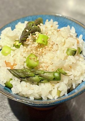 和風アスパラご飯-レシピのメイン写真