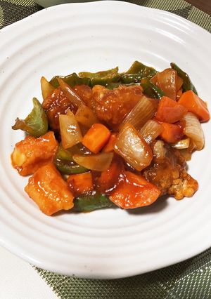 お惣菜の唐揚げ、再利用。酢唐揚げ。-レシピのメイン写真