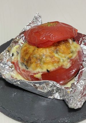たっぷりチーズのトマト甘味噌グラタン-レシピのメイン写真