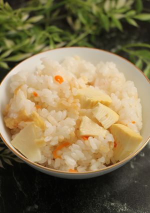 圧力鍋で簡単！白だしたけのこご飯-レシピのメイン写真