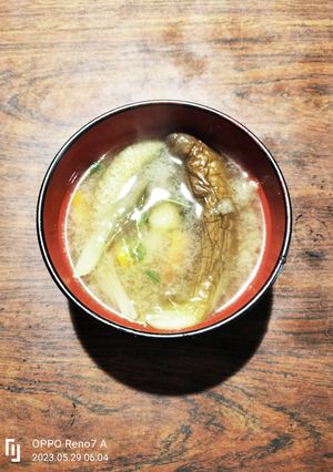 茄子と人参麹味噌汁-レシピのメイン写真