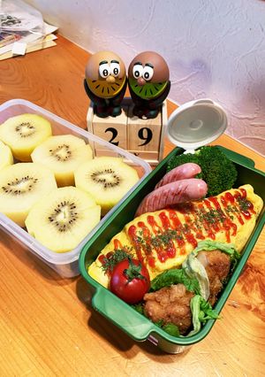 高一長女 お弁当(オムライス5)-レシピのメイン写真