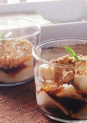 冷たい台湾スイーツ★豆花★黒みつ&きな粉-レシピのメイン写真