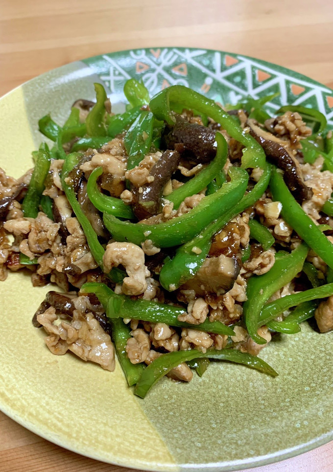 干し椎茸とピーマンと豚肉の細切り炒め-レシピのメイン写真