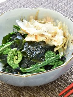 わかめとこごみのお浸し-レシピのメイン写真