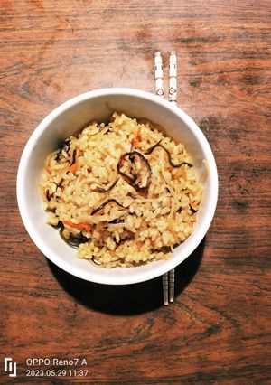 切り干しと塩昆布と椎茸の玄米炊き込みご飯-レシピのメイン写真