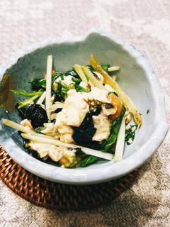 *水菜と納豆サラダ*-レシピのメイン写真