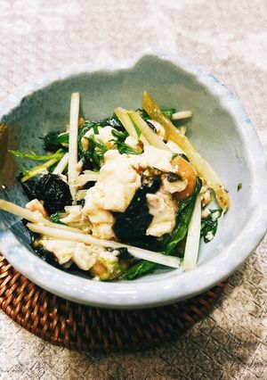 *水菜と納豆サラダ*-レシピのメイン写真