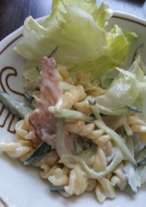 鶏チャーシューとマカロニのサラダ-レシピのメイン写真