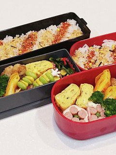 高校生(1年)弁当19&旦那さん弁当79-レシピのメイン写真