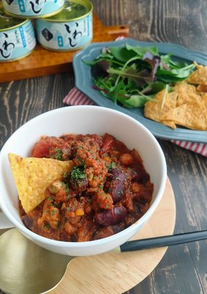 いわし水煮のピリ辛チリコンカン-レシピのメイン写真