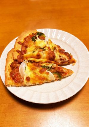 ホットケーキミックスでクリスピーピザ-レシピのメイン写真